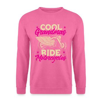 Women Motorcycle Biker Girl Motorcyclist - Unisex Sweatshirt - pink - Front
