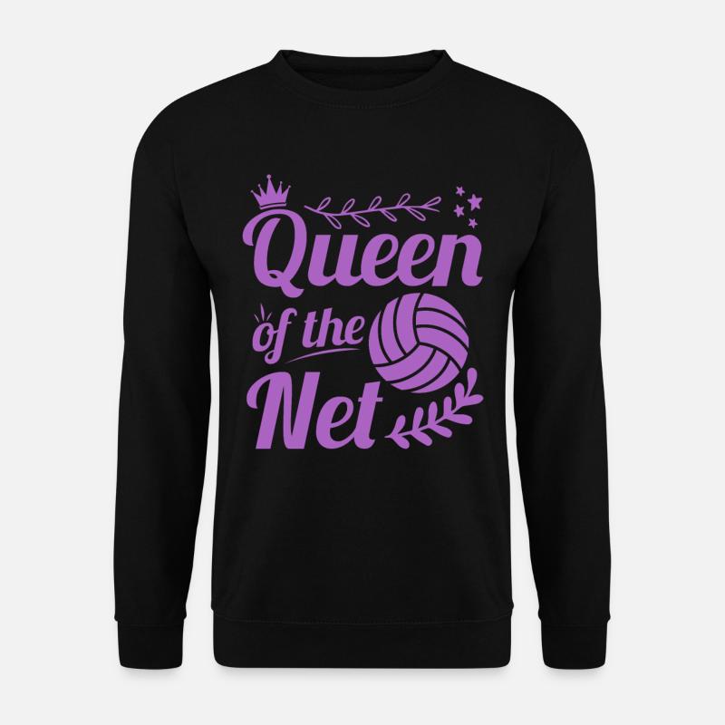 Beach Volley Frauen Volleyball Sport Geschenk - Unisex Pullover - Schwarz