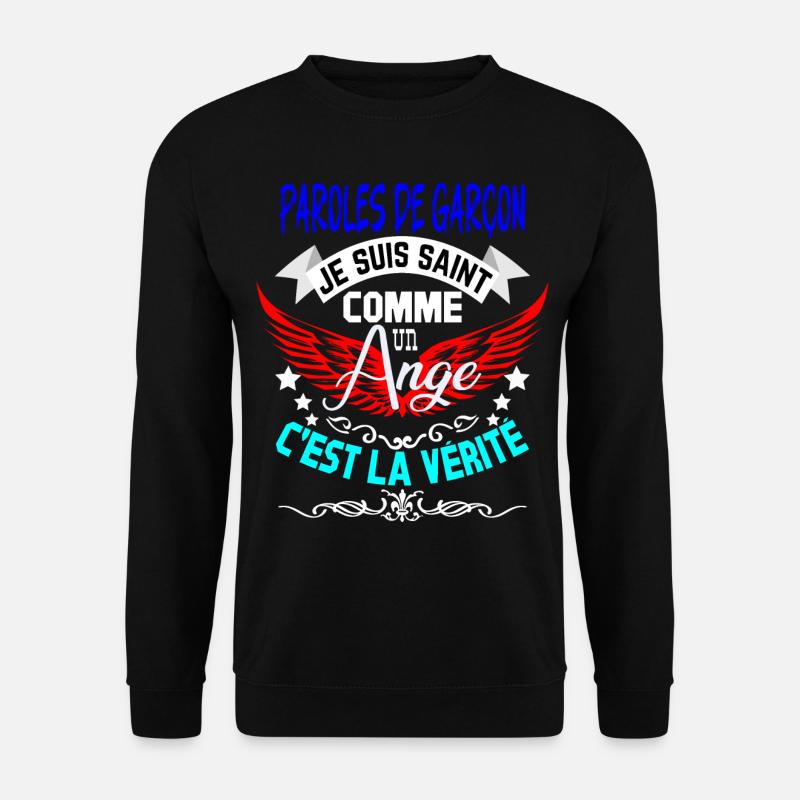 Boy's lyrics SAINT ANGE - Unisex Pullover - Schwarz