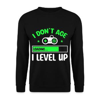 Jeux vidéo gamer Drôles cadeaux de jeu - Sweat-shirt Unisexe - noir - Devant - Alina (178cm) & Michal (187cm)