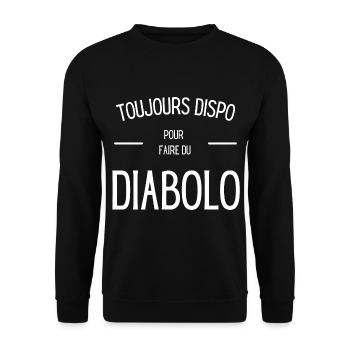 Cadeau humour diabolo cirque passion drôle - Sweat-shirt Unisexe - noir - Devant - Alina (178cm) & Michal (187cm)