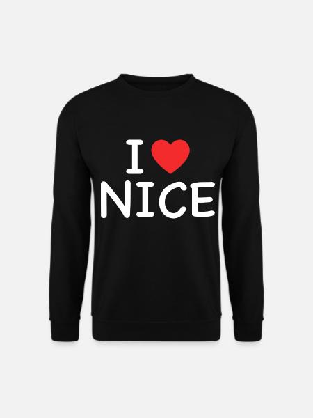 I Love Nice - J'aime Nice - Unisex Sweatshirt - black