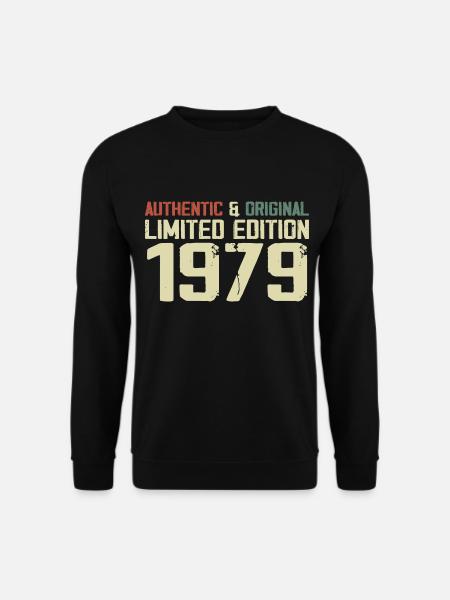 1979 Geburtstagsgeschenk 1979 Jahrgang 1979 Retro - Unisex Pullover - Schwarz