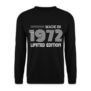 cadeau anniversaire 1972 idée cadeau 1972 - Sweat-shirt Unisexe - noir - Devant - Alina (178cm) & Michal (187cm)