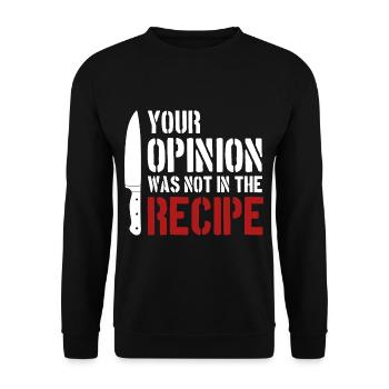 Chef & Kitchen Hobby Cook Gifts - Unisex Sweatshirt - black - Front - Alina (178cm) & Michal (187cm)