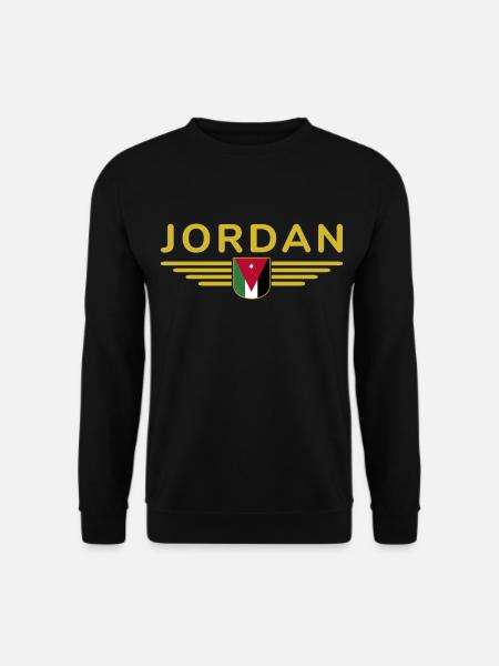 Jordanien Amman Fan Outfit T-Shirt Design Geschenk - Unisex Pullover - Schwarz