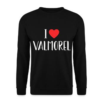 I love valmorel - Sweat-shirt Unisexe - noir - Devant - Alina (178cm) & Michal (187cm)