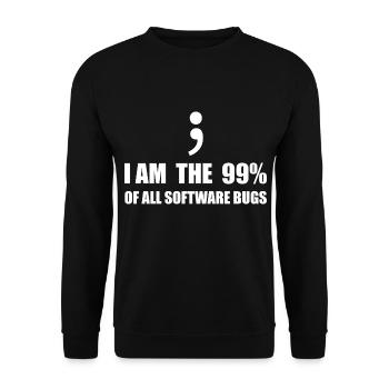 Computer Scientist Programmer - Unisex Sweatshirt - black - Front - Alina (178cm) & Michal (187cm)