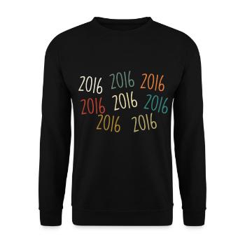 Année de naissance 2016 - légendaire depuis 2016 - Sweat-shirt Unisexe - noir - Devant - Alina (178cm) & Michal (187cm)