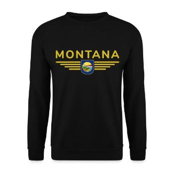 Montana Fan T-Shirt – Parfait pour les fans ! - Sweat-shirt Unisexe - noir - Devant - Alina (178cm) & Michal (187cm)