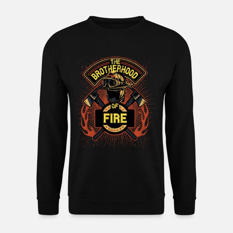 Firefighter Kameradschaft Feuerwehr Feuerwehrmann - Unisex Sweatshirt - black