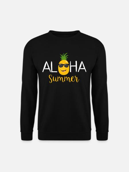 Aloha Summer, Hawaii, Ananas, Ananas - Sweat-shirt Unisexe - noir