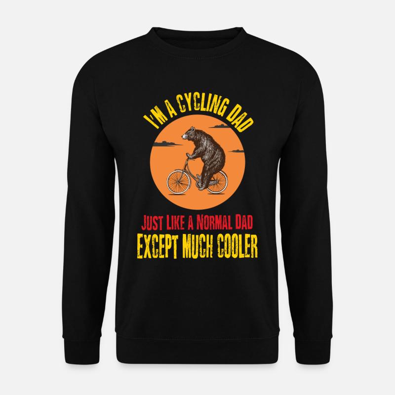 Fahrrad Fahrradfahrer Vater Papa Dad Rennrad MTB - Unisex Pullover - Schwarz