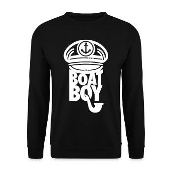 Capitaine marin marin cadeau bateau T-shirt - Sweat-shirt Unisexe - noir - Devant - Alina (178cm) & Michal (187cm)