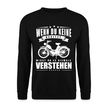 Wenn du keine Besitzt wirst du es nie Verstehen - Unisex Pullover - Schwarz - Vorne - Alina (178cm) & Michal (187cm)