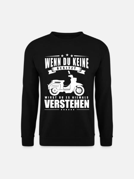 Simson, Simmi, DDR Ostalgie Wenn du keine Besitzt - Unisex Pullover - Schwarz