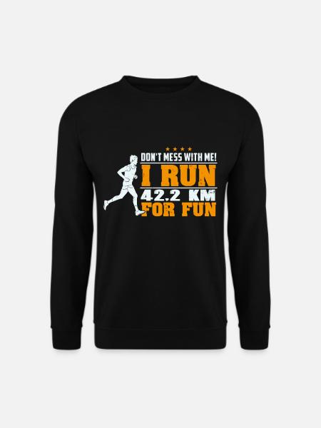 Marathon runner marathon runner running jogger - Unisex Sweatshirt - black