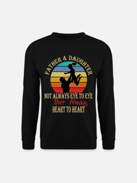 Father and Daughter Papa und Tochter Partnerlook - Unisex Pullover - Schwarz