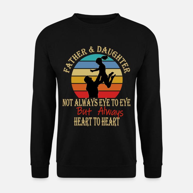 Father and Daughter Papa und Tochter Partnerlook - Unisex Pullover - Schwarz