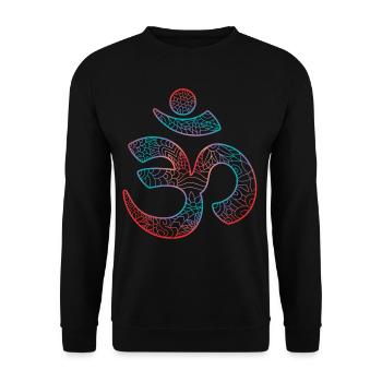 7 Chakren zur Buddhistischen Körperheilung, Yoga - Unisex Pullover - Schwarz - Vorne - Alina (178cm) & Michal (187cm)