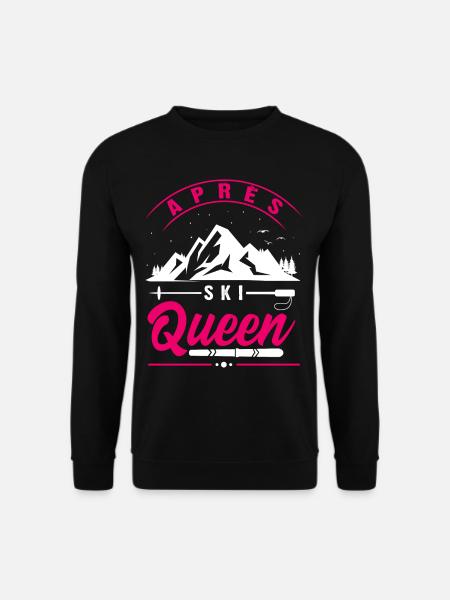 Apres Ski Queen,Häschen,Winter Party Apres Ski - Unisex Pullover - Schwarz
