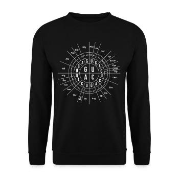 Tolles Biologie Genetik, Sonnen Code, Witzig - Unisex Pullover - Schwarz - Vorne - Alina (178cm) & Michal (187cm)