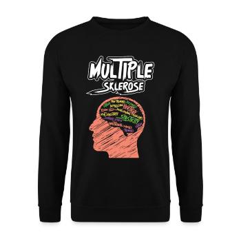 Sclérose en plaques, conscience - Sweat-shirt Unisexe - noir - Devant - Alina (178cm) & Michal (187cm)