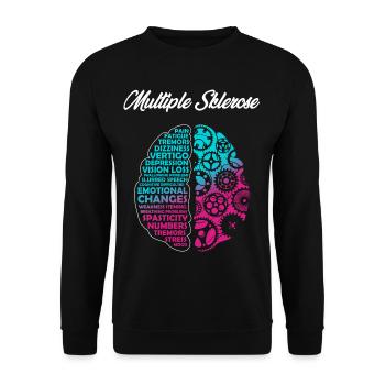 Multiple sclerosis, consciousness - Unisex Sweatshirt - black - Front - Alina (178cm) & Michal (187cm)