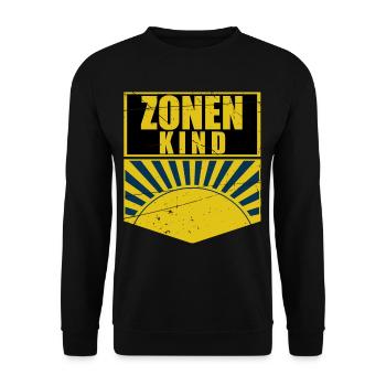 Zonenkind Pionier Jungpionier, DDR , Osten Zone - Unisex Pullover - Schwarz - Vorne - Alina (178cm) & Michal (187cm)