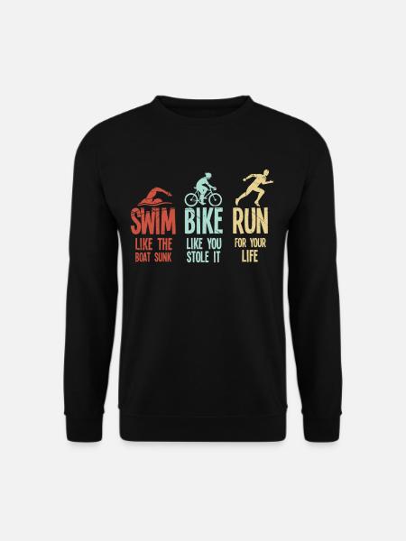 Triathlon Hawaii Sport Motivation - Unisex Pullover - Schwarz