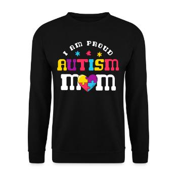 Autism mom unbreakable, autism month hope - Unisex Sweatshirt - black - Front - Alina (178cm) & Michal (187cm)