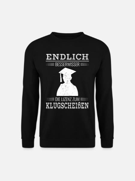 Bachelor und Master Studium Endlich Besserwisser G - Unisex Pullover - Schwarz