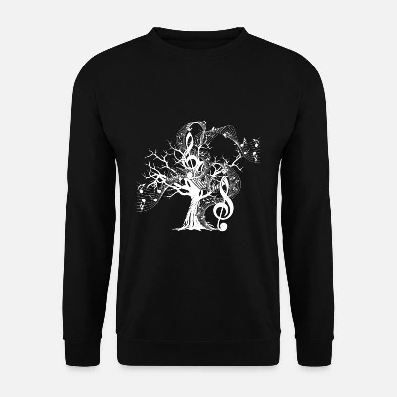 Clef gift tree treble clef music - Unisex Sweatshirt - black