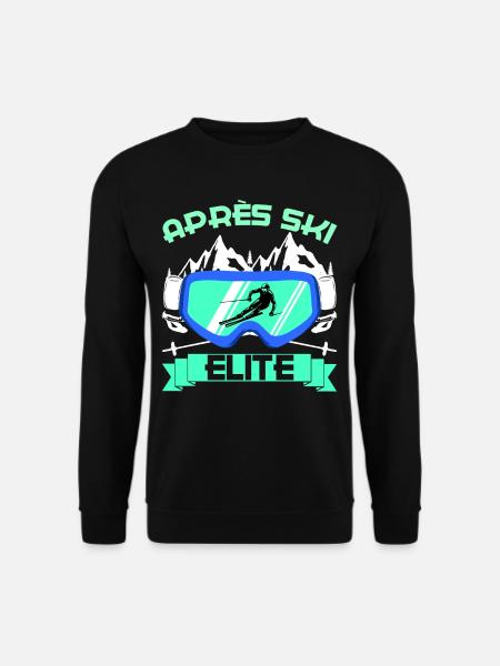 Apres ski elite skiing snowboarding ski bunnies ski - Unisex Sweatshirt - black