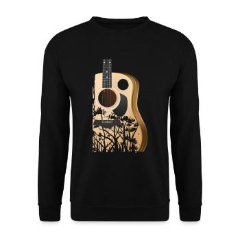 Nature Trees Chord Music Band Artist - Unisex Sweatshirt - black - Front - Alina (178cm) & Michal (187cm)