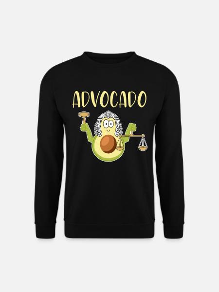 Avocado - Vegan Vegetarier Jura JUS Geschenkidee - Unisex Pullover - Schwarz