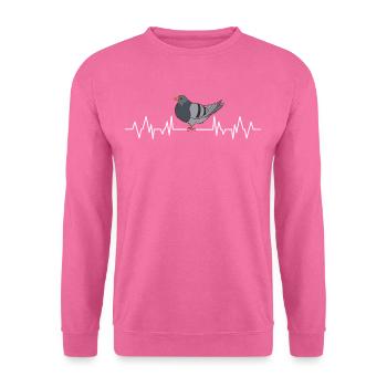 Pigeon fancier prize flight gift carrier pigeon pigeons - Unisex Sweatshirt - pink - Front