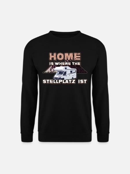 Lustiges Camper Outfit Wohnwagen Wohnmobil Camp - Unisex Pullover - Schwarz