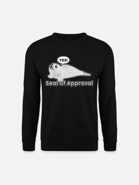 Seal of Approval Gift Idea Animal Lover - Unisex Sweatshirt - black