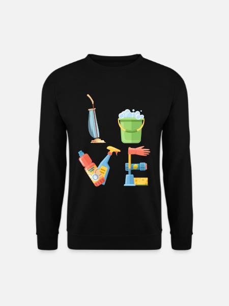 Design für Putzkräfte Reinigungspersonal Putzfrau - Unisex Pullover - Schwarz
