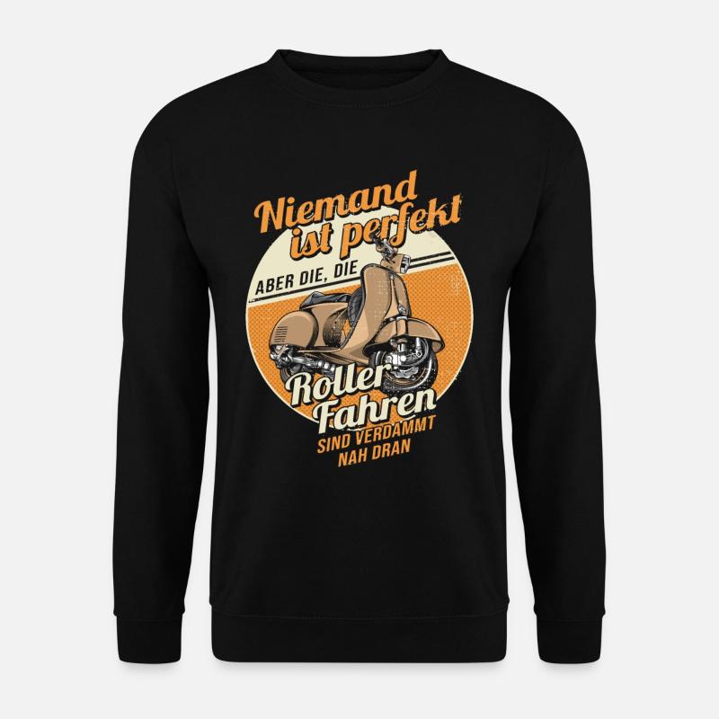 Niemand Ist Perfekt Witziges Statement - Unisex Pullover - Schwarz