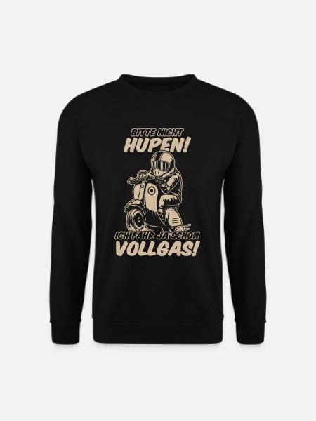 Bitte Nicht Hupen Ich Fahr Ja Schon Vollgas - Unisex Pullover - Schwarz