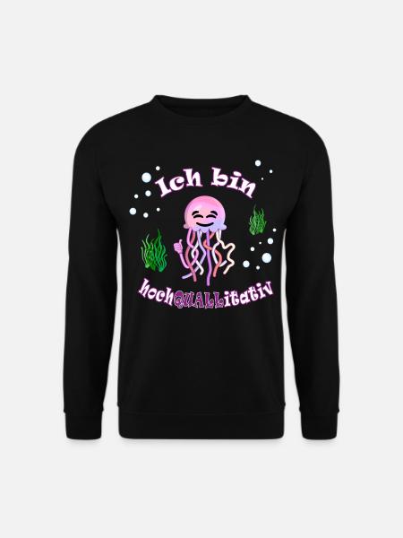 Lustige Thumbsup Qualle: Hochquallitativ - Unisex Pullover - Schwarz