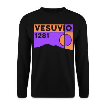 Wandern Vesuv Vesuvio Neapel Vulkan Berg Souvenirs - Unisex Pullover - Schwarz - Vorne - Alina (178cm) & Michal (187cm)