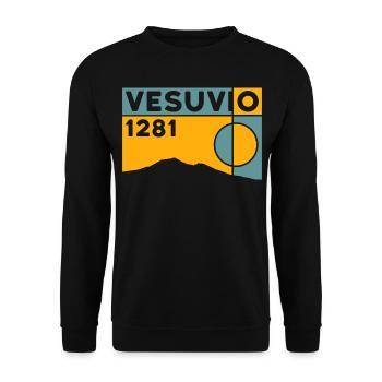 Wandern Vesuv Vesuvio Neapel Vulkan Berg Souvenirs - Unisex Pullover - Schwarz - Vorne - Alina (178cm) & Michal (187cm)