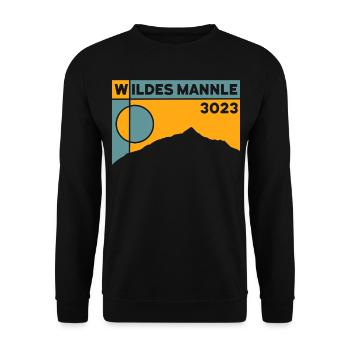 Wildes Mannle Randonnée Randonnée Ski De Randonnée Souvenirs - Sweat-shirt Unisexe - noir - Devant - Alina (178cm) & Michal (187cm)