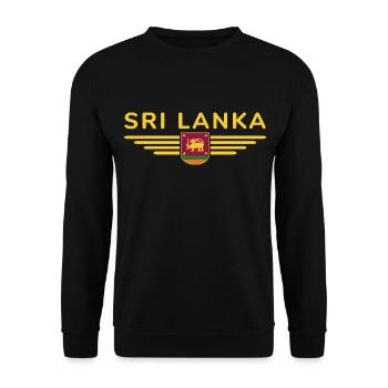 Sri Lanka Design – Experience Island Magic - Unisex Sweatshirt - black - Front - Alina (178cm) & Michal (187cm)