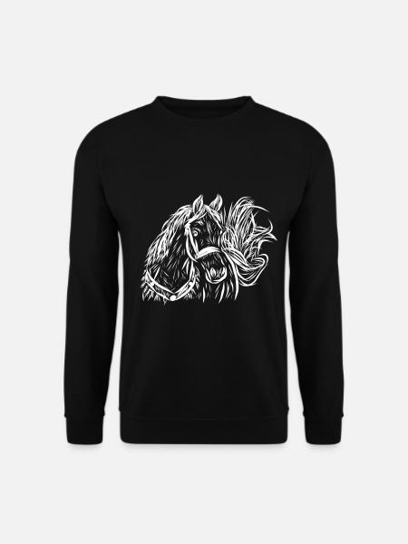 horse - Unisex Sweatshirt - black