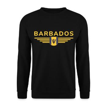 T-Shirt de la Barbade : Pure sensation des Caraïbes - Sweat-shirt Unisexe - noir - Devant - Alina (178cm) & Michal (187cm)