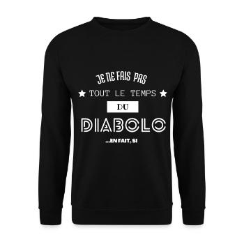 Cadeau humour diabolo cirque passion drôle - Sweat-shirt Unisexe - noir - Devant - Alina (178cm) & Michal (187cm)